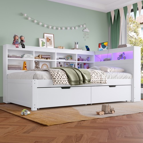 3ft single bed frame with - bed,