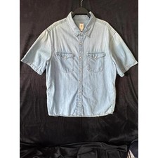 H&M Short Sleeve Denim Shirt