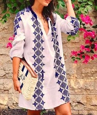 Zara Kaftan Top Medium White &