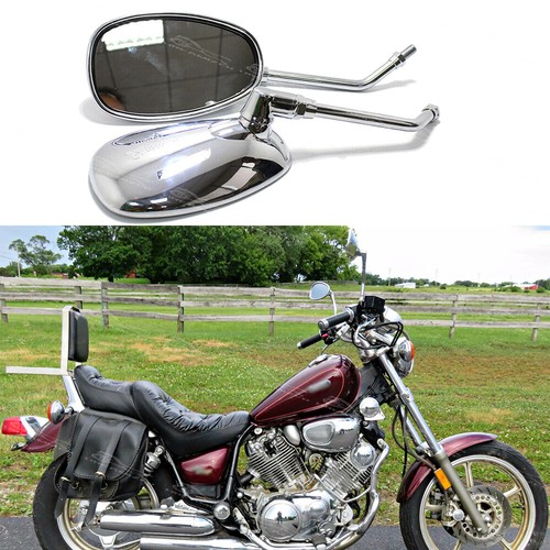 Chrome motorcycle rearview - 2x,