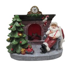 Light Up Santa Fireplace