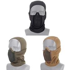 Tactical Operators Balaclava Steel Mesh Face Mask Shield Airsoft Paintballing