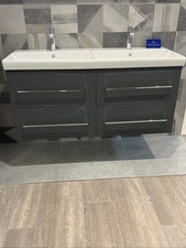 Villeroy & Boch Avento Vanity Unit and Washbasin/Tap Graphite Grey.  Never used.