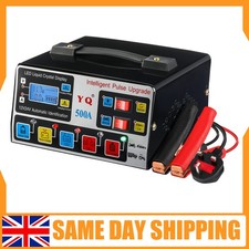 Car Battery Charger Motorcycle Heavy Duty Fast Charger Automatic 12V & 24V 500A