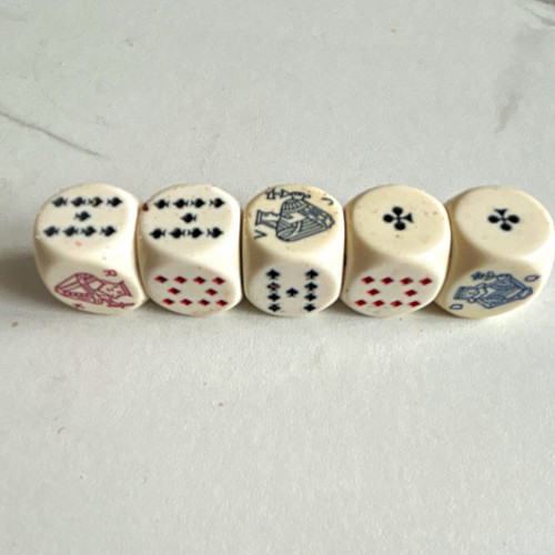 Casino poker playing card - playing, dice