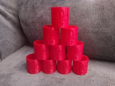 10 x UK Scouting Plastic RED