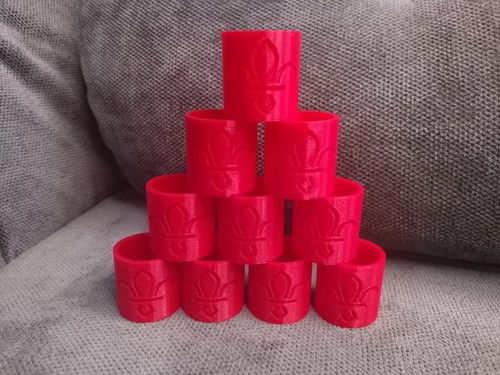 Scouting plastic red - 10,