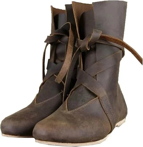 Medieval retro boots shoes - boots,