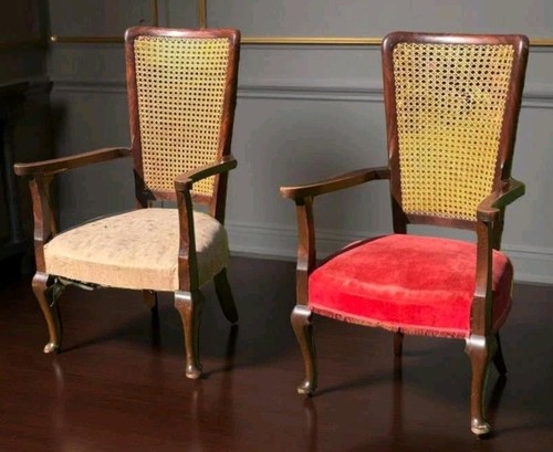 Pair bergere antique - of,