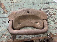 Vintage Old Metal Trunk Hinged