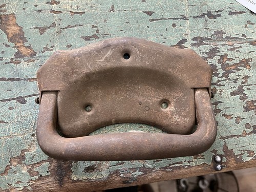 Vintage old metal trunk - vintage,