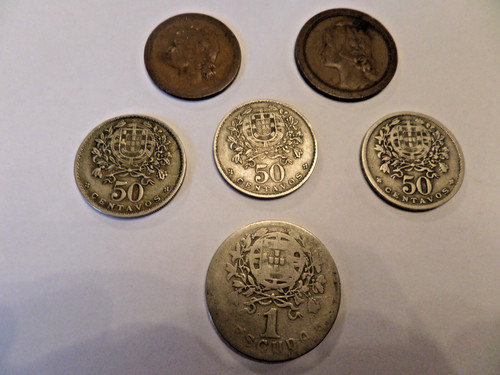 Old set portuguese - old, coins