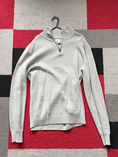 Grey quarter zip men - grey, small