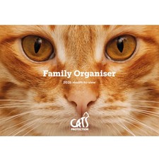 Family Organiser 2026 Cats Protection A4 Planner Official Charity Animals Pets