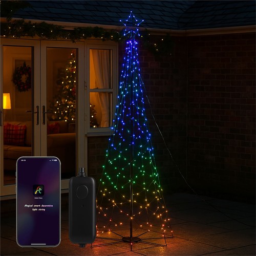 Rgb outdoor xmas tree led - 2.4m,