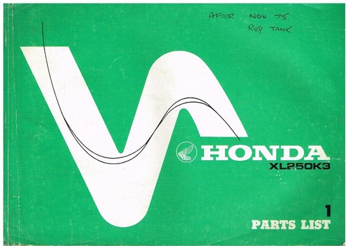 Honda xl250 original - k3,