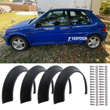 For Peugeot 106 206 208 308 Fender Flares Extra Wide Body Kit 4.5" Wheel Arches