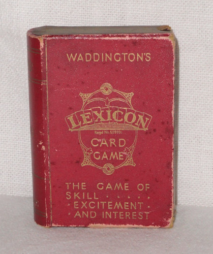 Vintage lexicon card game - card,