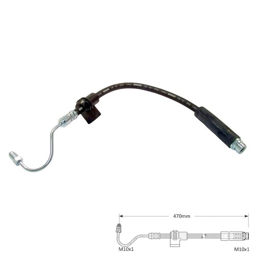 Rear right brake flexi hose - rear,