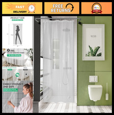 48x72 Clear Shower Curtain for