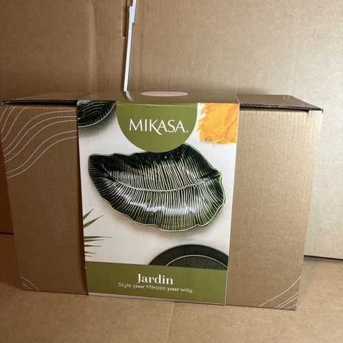 Mikasa jardin stoneware leaf - stoneware,