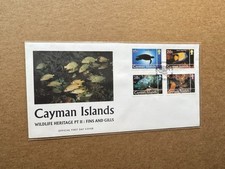 Cayman Is 2000 FDC +Marine Life #802-05 +Fins And Gills Cachet +Popular
