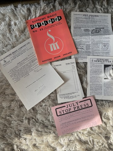 Supreme magic catalogue 33 - no,