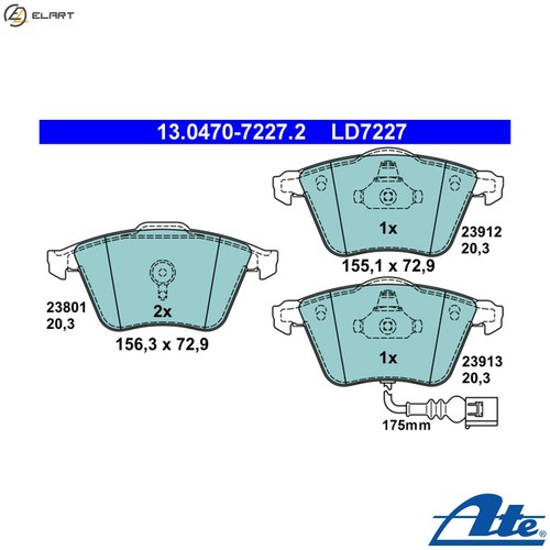Brake pad set disc - brake,