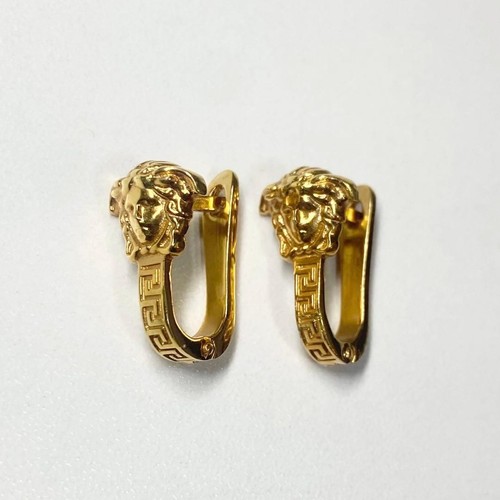 Versace medusa earrings gold - versace,