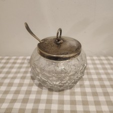 Vintage Clear Glass Preserve -