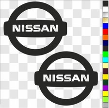 Nissan (1) x 2 stickers decals  logos badges car  etc. various sizes/colours