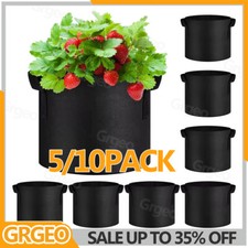 10 Pack Large Plant Grow Bags Potato Fruit Vegetable Garden Planter Growing Bag