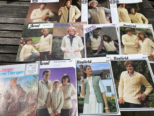 Family aran knitting - family,