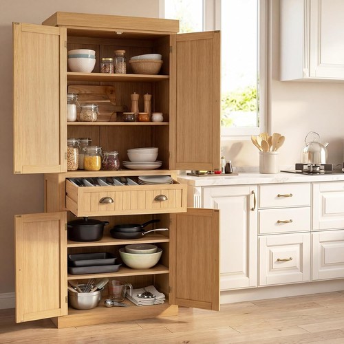 Tall kitchen storage cupboard - kitchen,