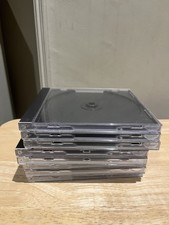 9 x Empty Single CD Case Black