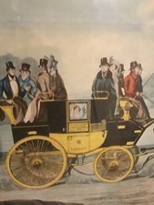 a vintage oak framed couloured