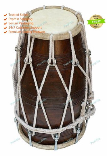 Musical rope dholak sheesham - rope,