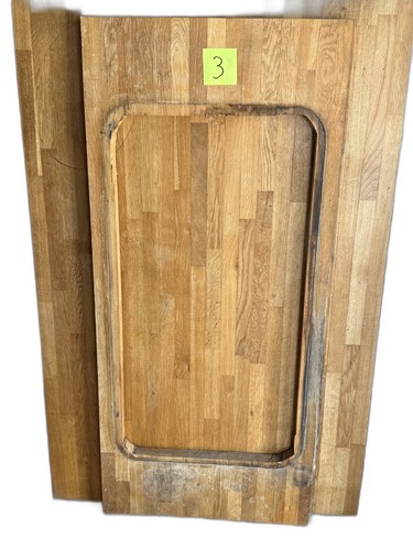 Solid oak block worktop offcut - oak,