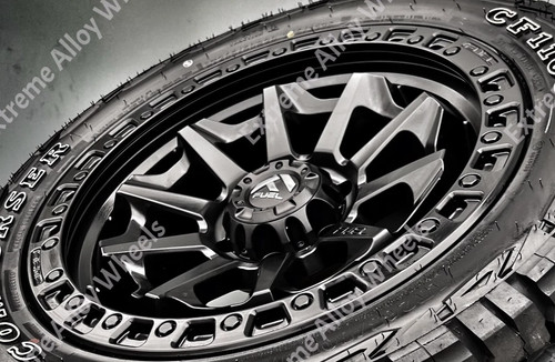 Black covert alloy wheels - black,