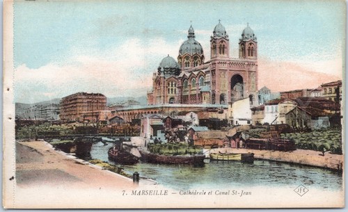 Marseille vintage postcard - vintage,