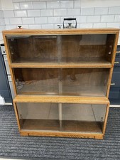 Minty Golden Oak 3 Section Bookcase