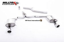 For Audi A4 A5 2.0TDI Milltek Sport Cat Back Exhaust System Dual Outlet GT100...