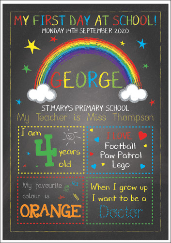 Personalised 1st first day - first, at