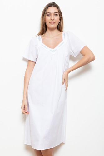 White cotton nightdress - cotton,