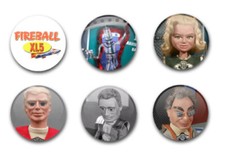 25mm 1" BUTTON BADGES x6