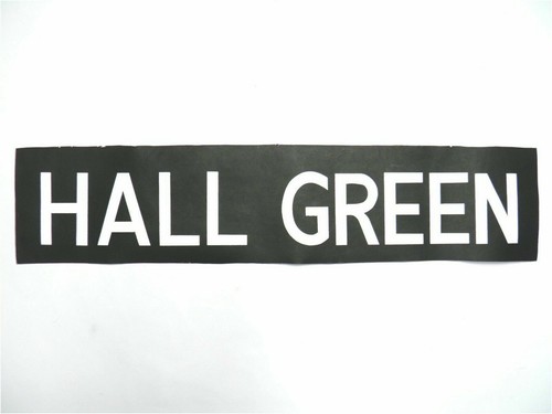Hall green bus blind - bus,