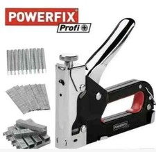 Powerfix Profi Handheld Stapler Gun Black & Silver Non-Slip Heavy Duty-GBL150.