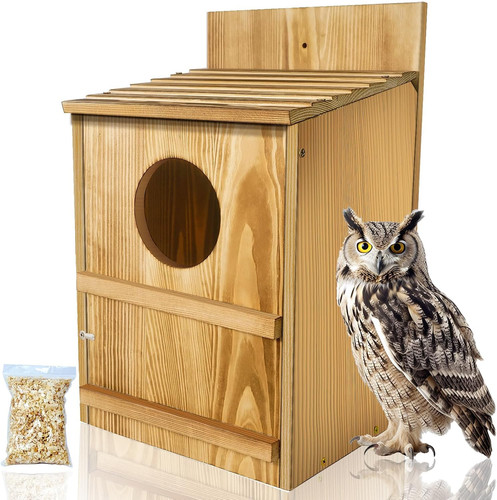 Owl house wooden - house-wooden,
