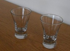 2 x Crystal Clear Shot Glasses