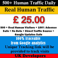 500+ Real Human Visitors Per